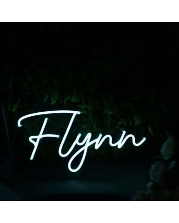 Flynn White Neon Sign