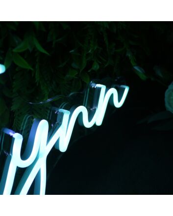 Flynn White Neon Sign
