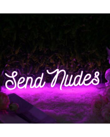Send Nudes Pink Neon Sign