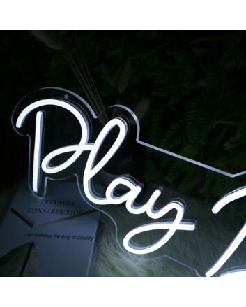 Play B Sharp White Neon Sign