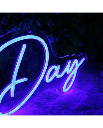 All Day Blue Neon Sign