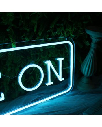 Game On Blue LED Custom Neon Sign