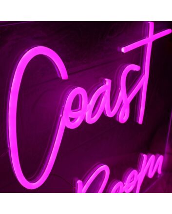 East Coast Pouder Room Pink Neon Sign