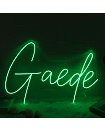 Gaede Green Neon Sign