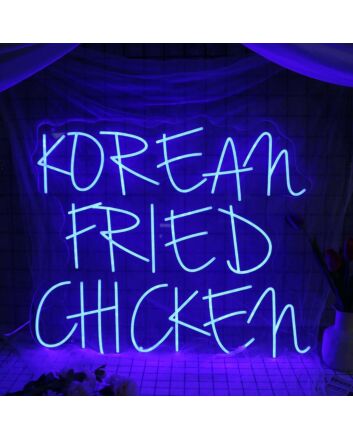 KOREAN FRIED CHICKEN Blue Neon Sign