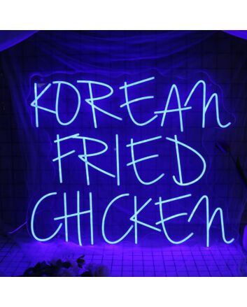 KOREAN FRIED CHICKEN Blue Neon Sign