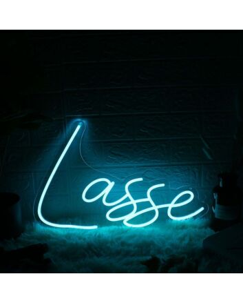 Lasse Blue Neon Sign