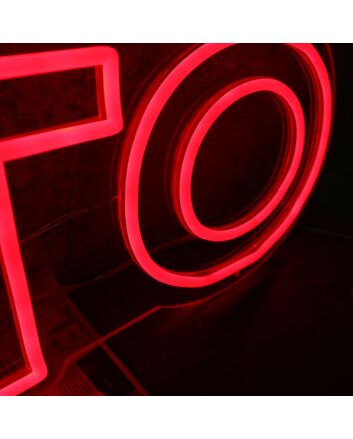 SKELTO Red Noen Sign