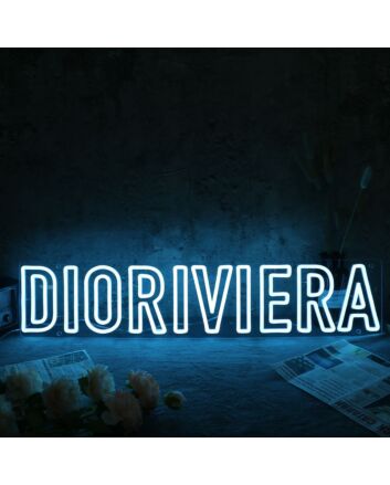 DIORIVIERA Blue Neon Sign