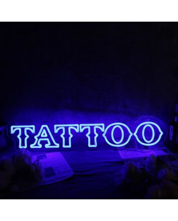 TATTO Blue Custom Neon Sign
