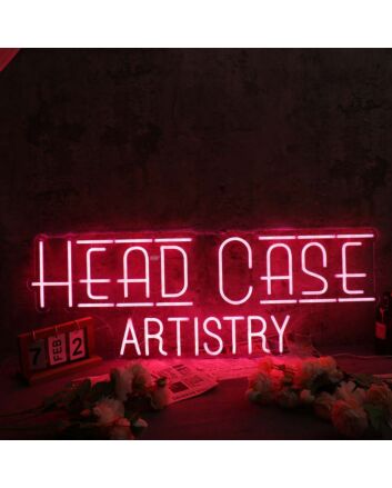 Head Case Artistry Red Neon Sign