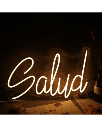 Salud Yellow Neon Sign