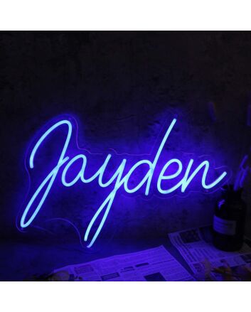 Jayden Blue Neon Sign