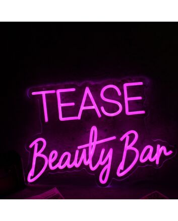 Tease Beauty Bar Pink Neon Sign