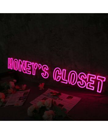 Honey&#039;s Closet Pink Neon Sign