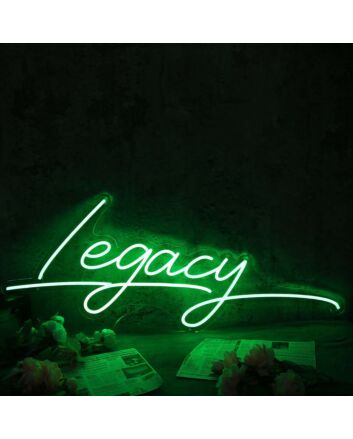 Legacy Green Neon Sign