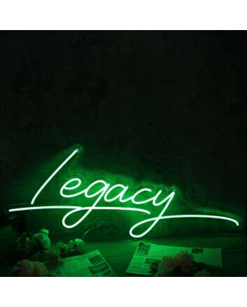 Legacy Green Neon Sign