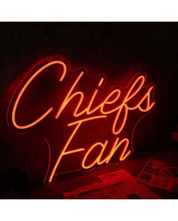 Chiefs Fan Red Neon Sign
