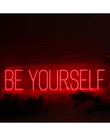 Be Yourself Red Custom Neon Sign