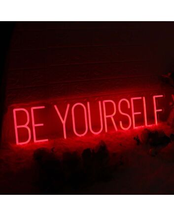 Be Yourself Red Custom Neon Sign