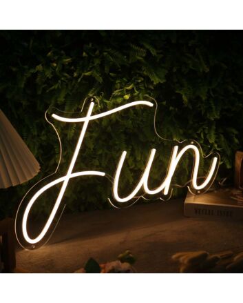 Fun Yellow Custom Neon Sign