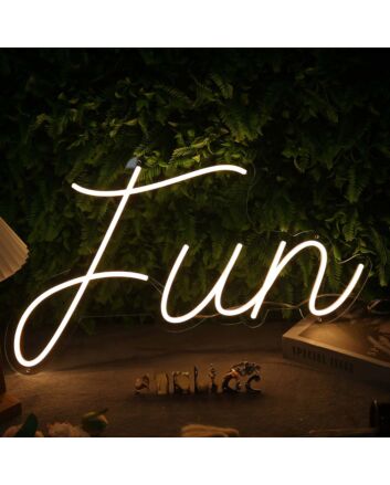 Fun Yellow Custom Neon Sign