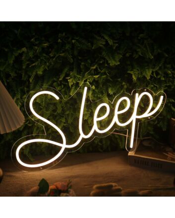 Sleep Yellow Custom Neon Sign