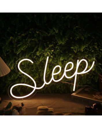 Sleep Yellow Custom Neon Sign