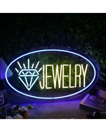 Jewelry With Shining Diamond Custom Neon Sign