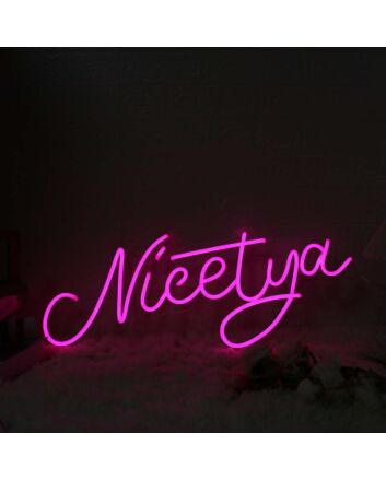 Nicetya Pink Custom Neon Sign