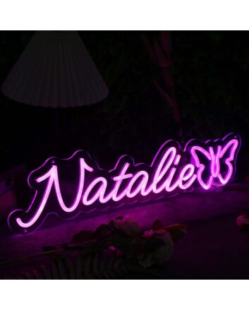 Natalie Pink Neon Sign