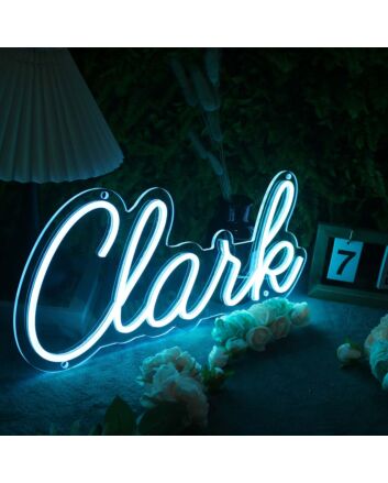 Clank Blue Neon Sign