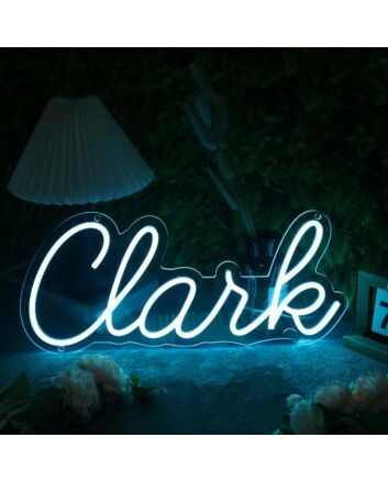 Clank Blue Neon Sign