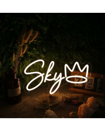Sky Yellow Neon Sign