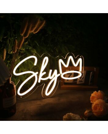 Sky Yellow Neon Sign