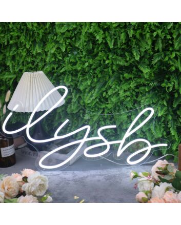 Ilysh White Neon Sign
