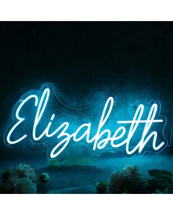 Elisabeth Blue Neon Sign