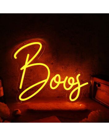 Boos Orange Neon Sign