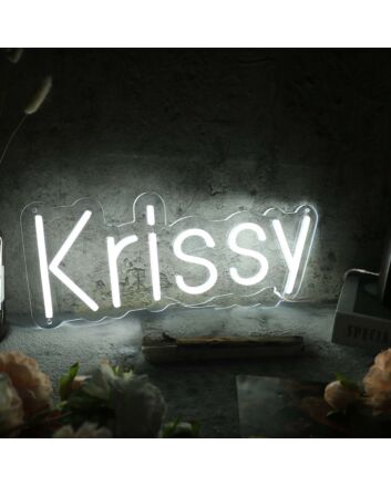 Krissy White Neon Sign