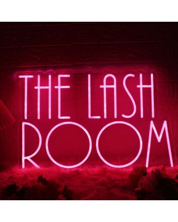 The Lash Room Red Neon Sign