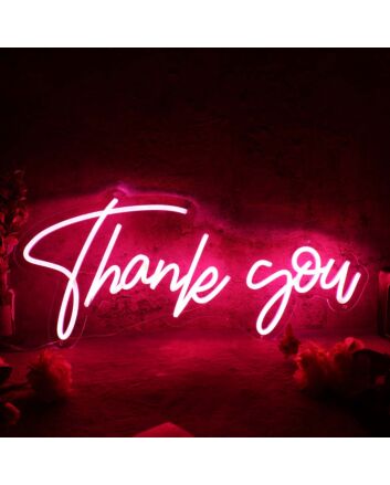 Thank You Red Neon Sign