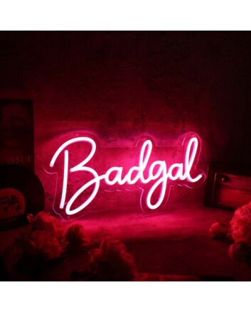 Badgal Red Neon Sign