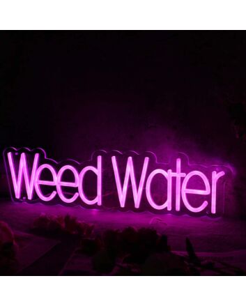 Weed Water Purple Custom Neon Sign