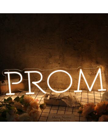 PROM Yellow Custom Party Neon Sign