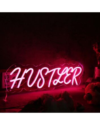 Hustler Red Custom Neon Sign