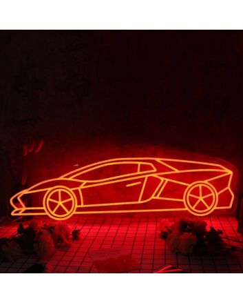 Lamborghini Red Custom Neon Sign