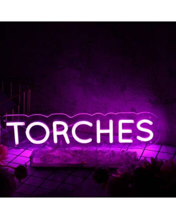Torches Pink Neon Sign