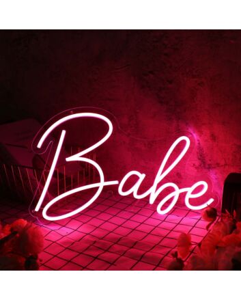 Babe Red Custom Neon Sign