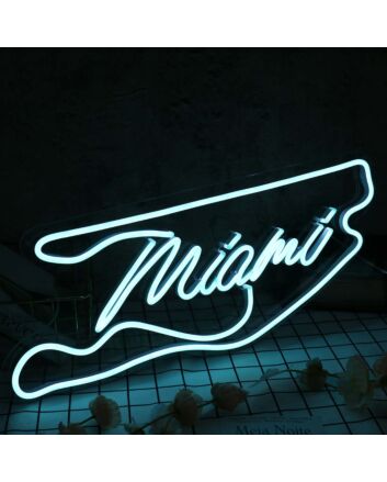 Miami White Neon Sign