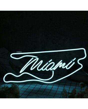 Miami White Neon Sign